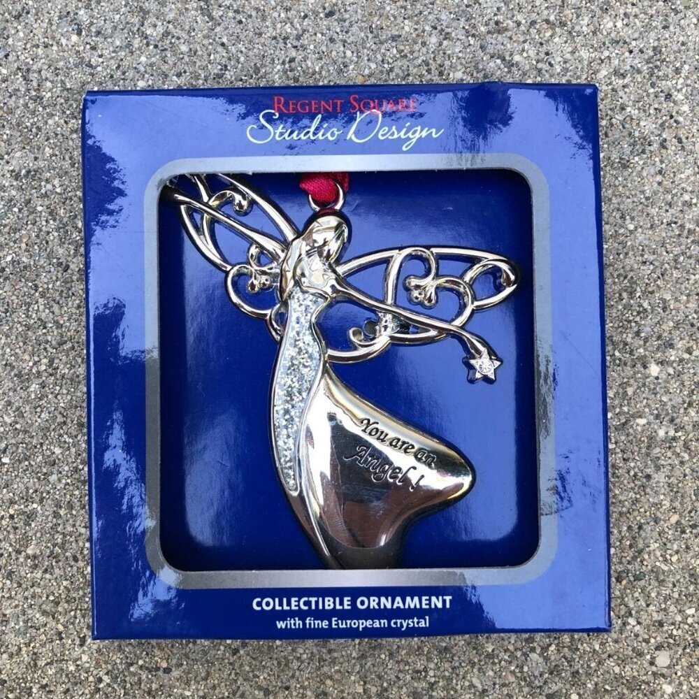 Regent Square Studio Design Collectible Ornament Reindeer Christmas Tree Angel​​